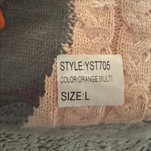 POL NEW Stitch Color Block Knit Cardigan Size L - Picture 9 of 10